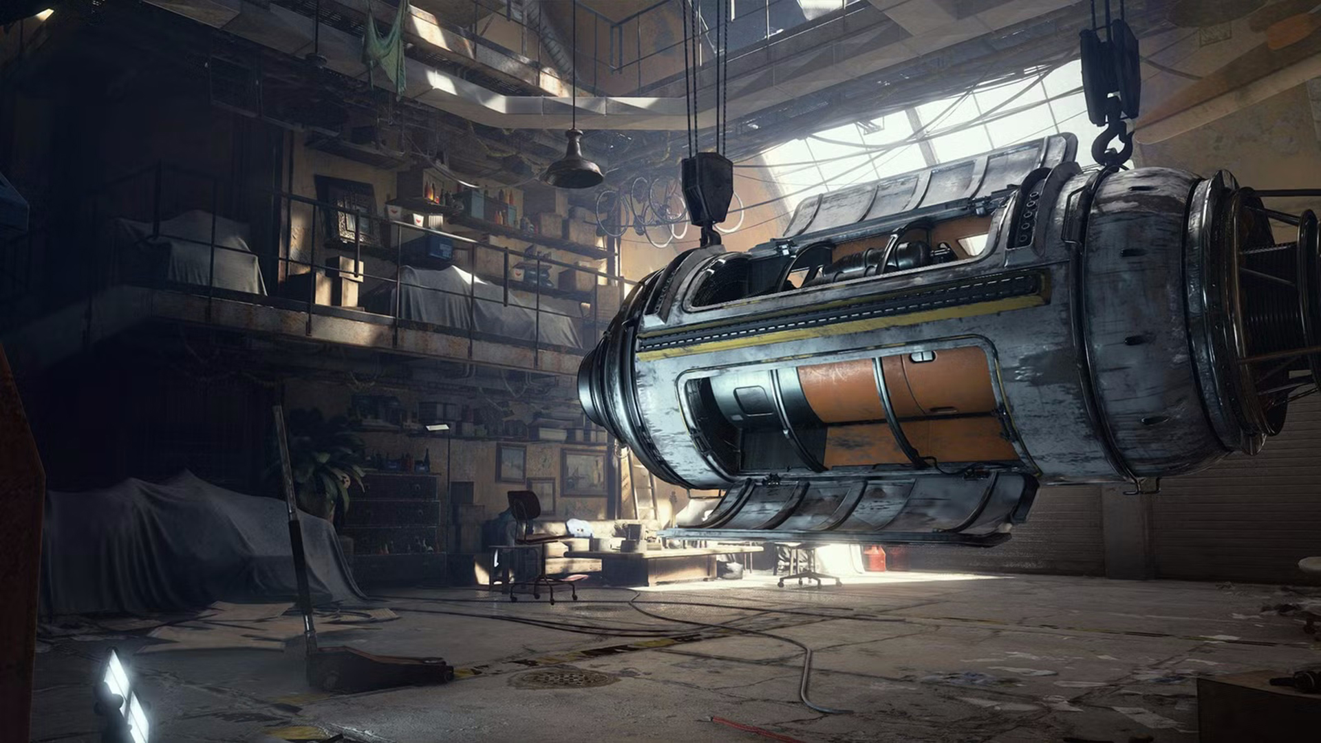 В конце каждого сезона рейдеры отправляются в экспедицию в далекие земли на собственноручно сделанных транспортных капсулах.

Источник: видеоигра ARC Raiders