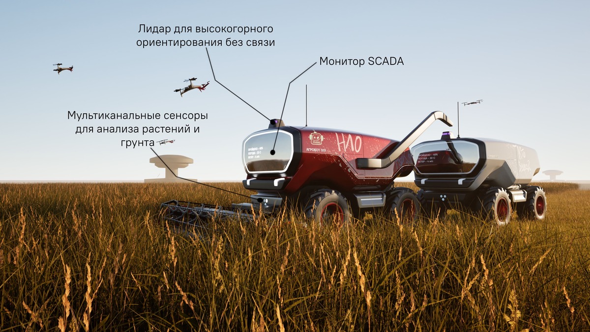 Автономная агросистема «Жива». Визуализация — дизайн-инженерная компания KUZIN Machinery