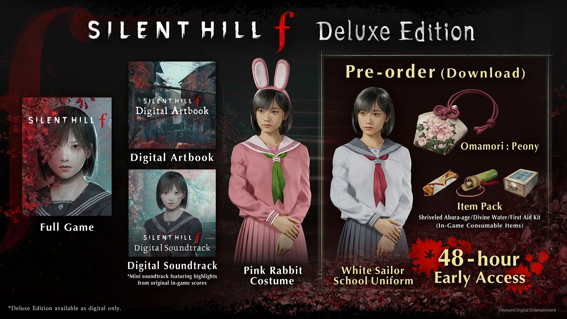Konami открыла предзаказы хоррора Silent Hill f — что входит в состав каждого издания? - изображение 3 Konami открыла предзаказы хоррора Silent Hill f — что входит в состав каждого издания? - фото 3