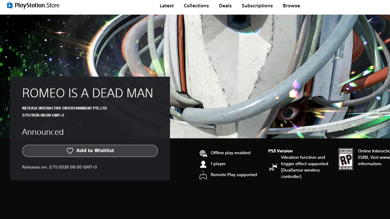 Кровавый экшен Romeo is a Dead Man выйдет 11 февраля — судя по странице в PS Store - фото 1
