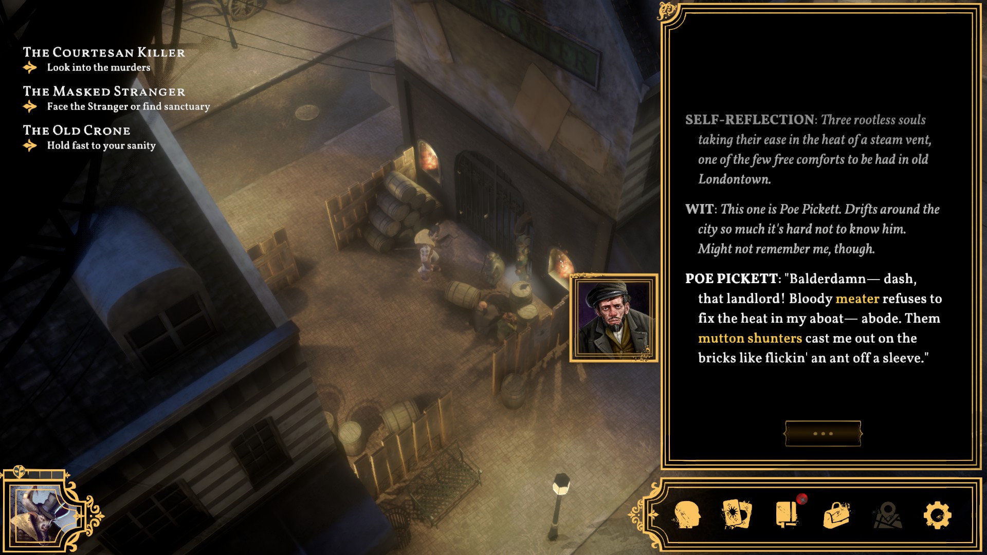 Обзор Sovereign Syndicate. Если бы в Disco Elysium минотавр ловил Джека-потрошителя - изображение 8 Обзор Sovereign Syndicate. Если бы в Disco Elysium минотавр ловил Джека-потрошителя - фото 8