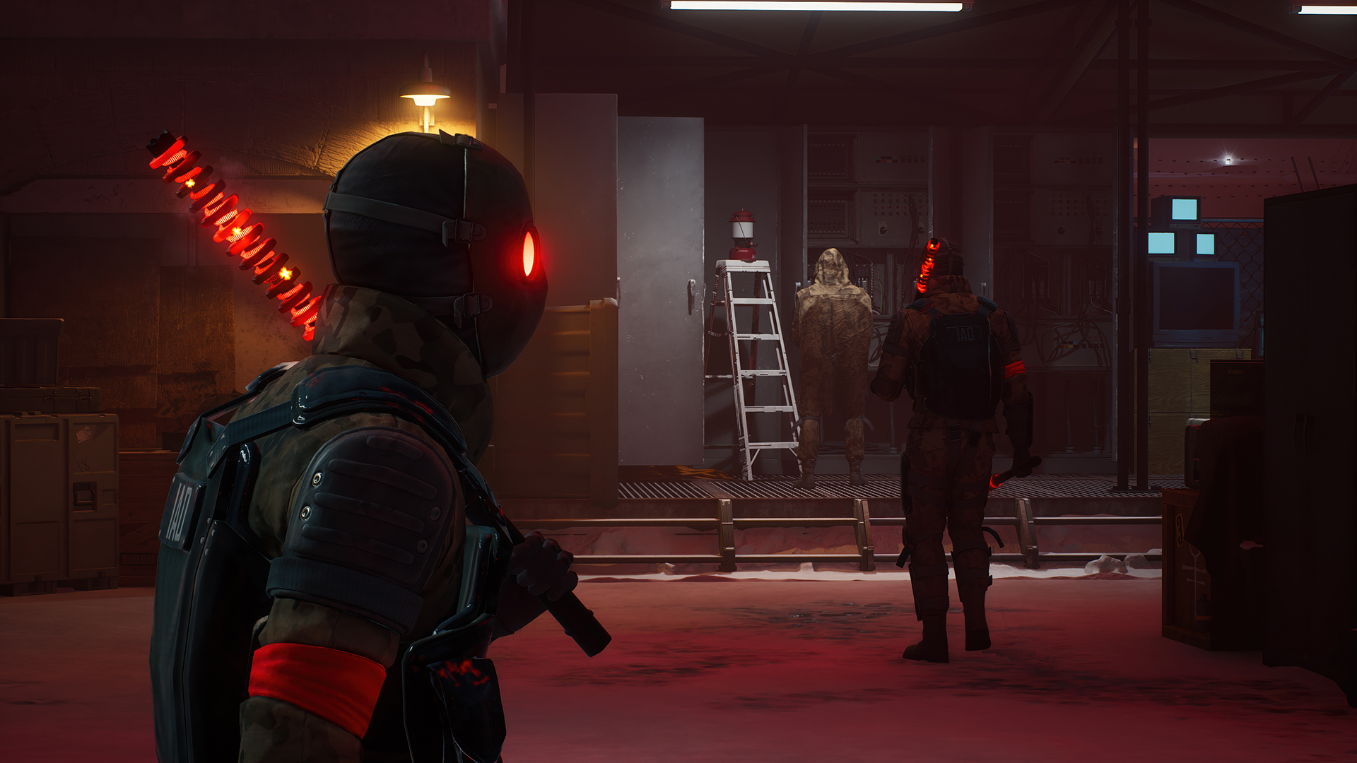 Большинство рядовых противников в Bloodlines 2 не представляет особой угрозы. А вот с громилами, которые имеют повышенный запас ХП и частенько вооружены опасным огнестрелом, придётся покопаться.
Источник: видеоигра Vampire: The Masquerade — Bloodlines 2