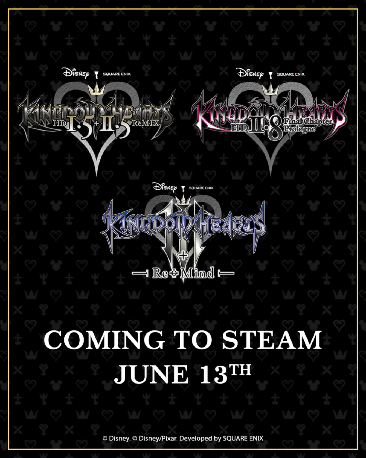 Square Enix выпустит некоторые игры серии Kingdom Hearts в Steam в июне - изображение 1 Square Enix выпустит некоторые игры серии Kingdom Hearts в Steam в июне - фото 1