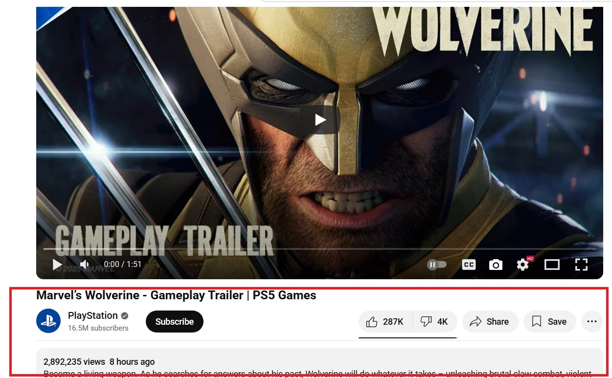 Новый трейлер Marvel’s Wolverine: Росомаха в действии