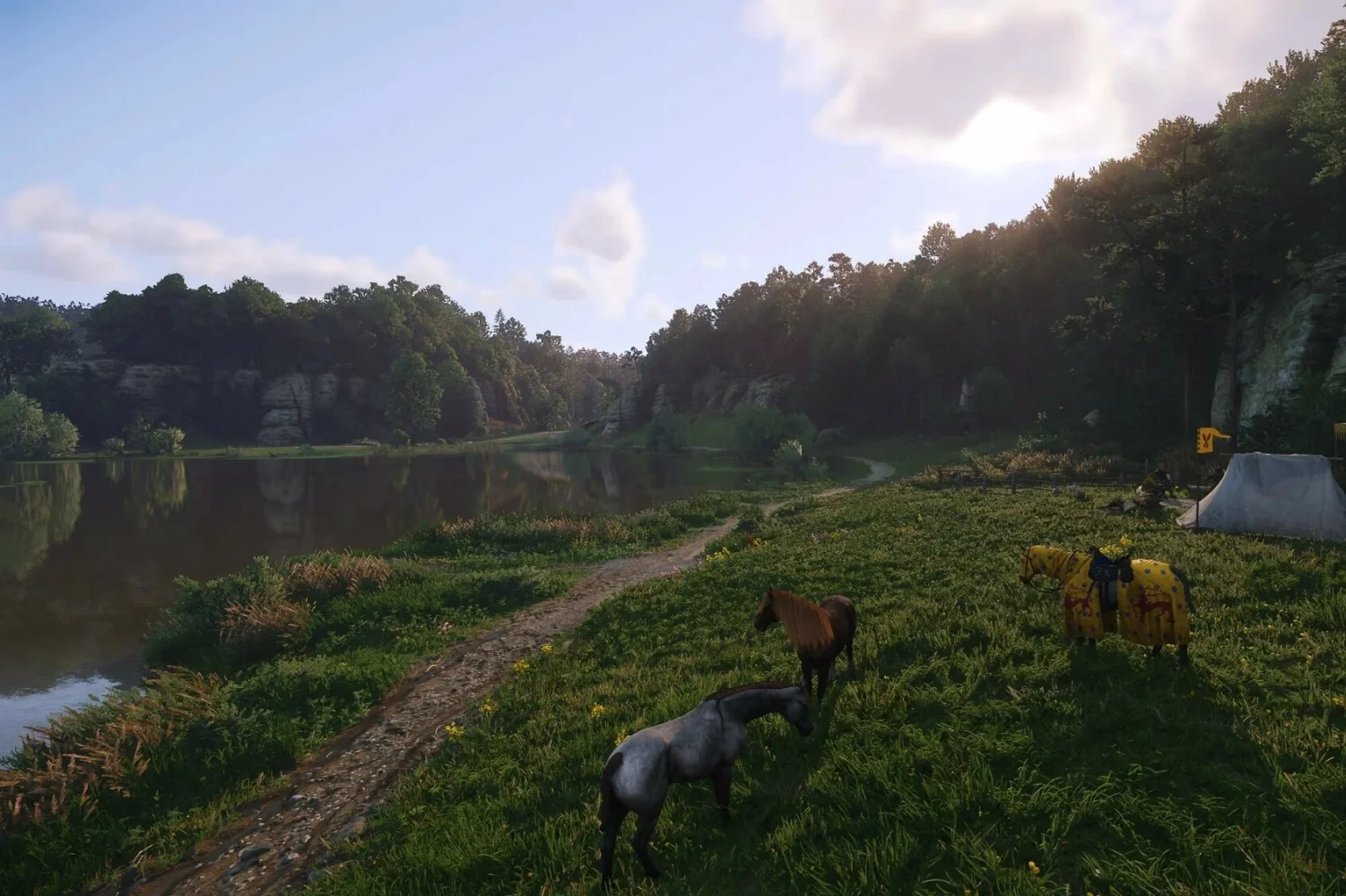 Натуралистичные красоты мира игры впечатляют.
Источник: видеоигра Kingdom Come: Deliverance 2