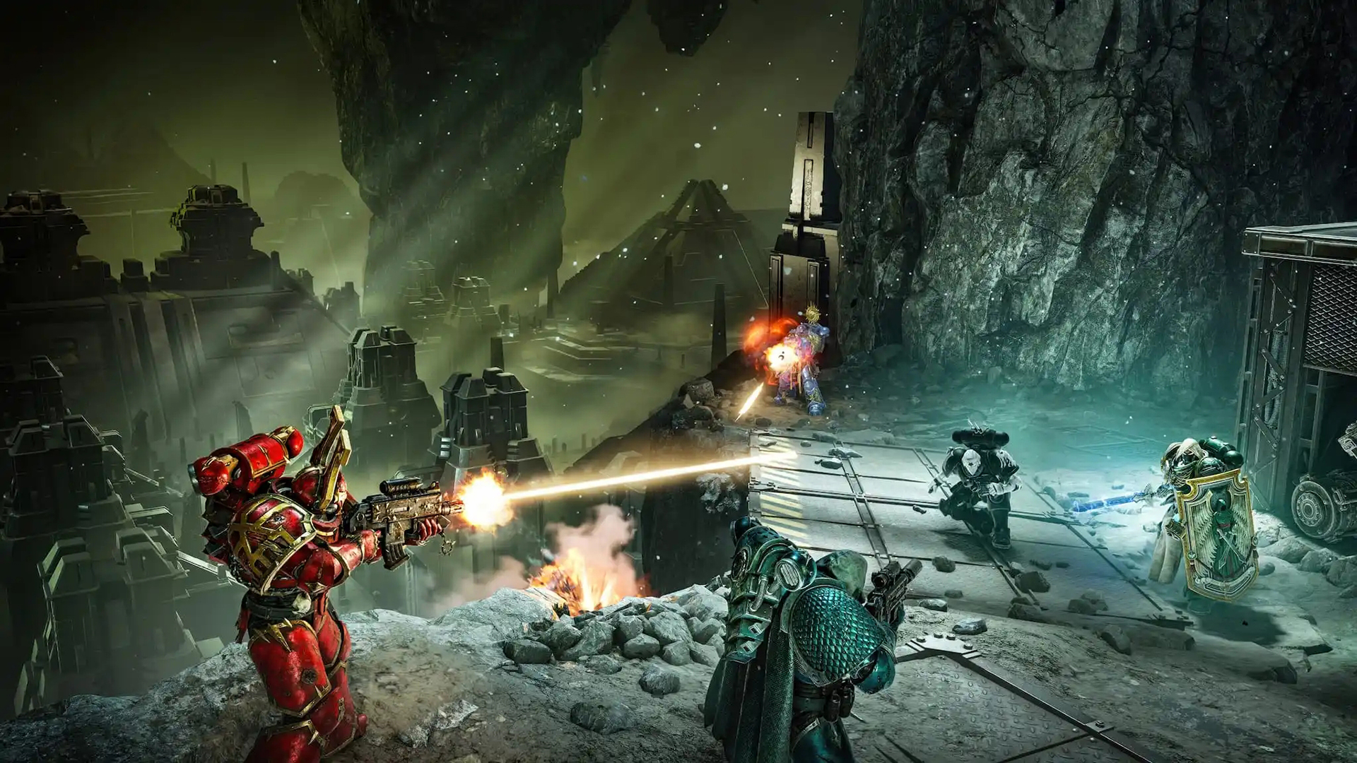 Сражения в гробнице некронов.

Источник: видеоигра Warhammer 40000: Space Marine 2