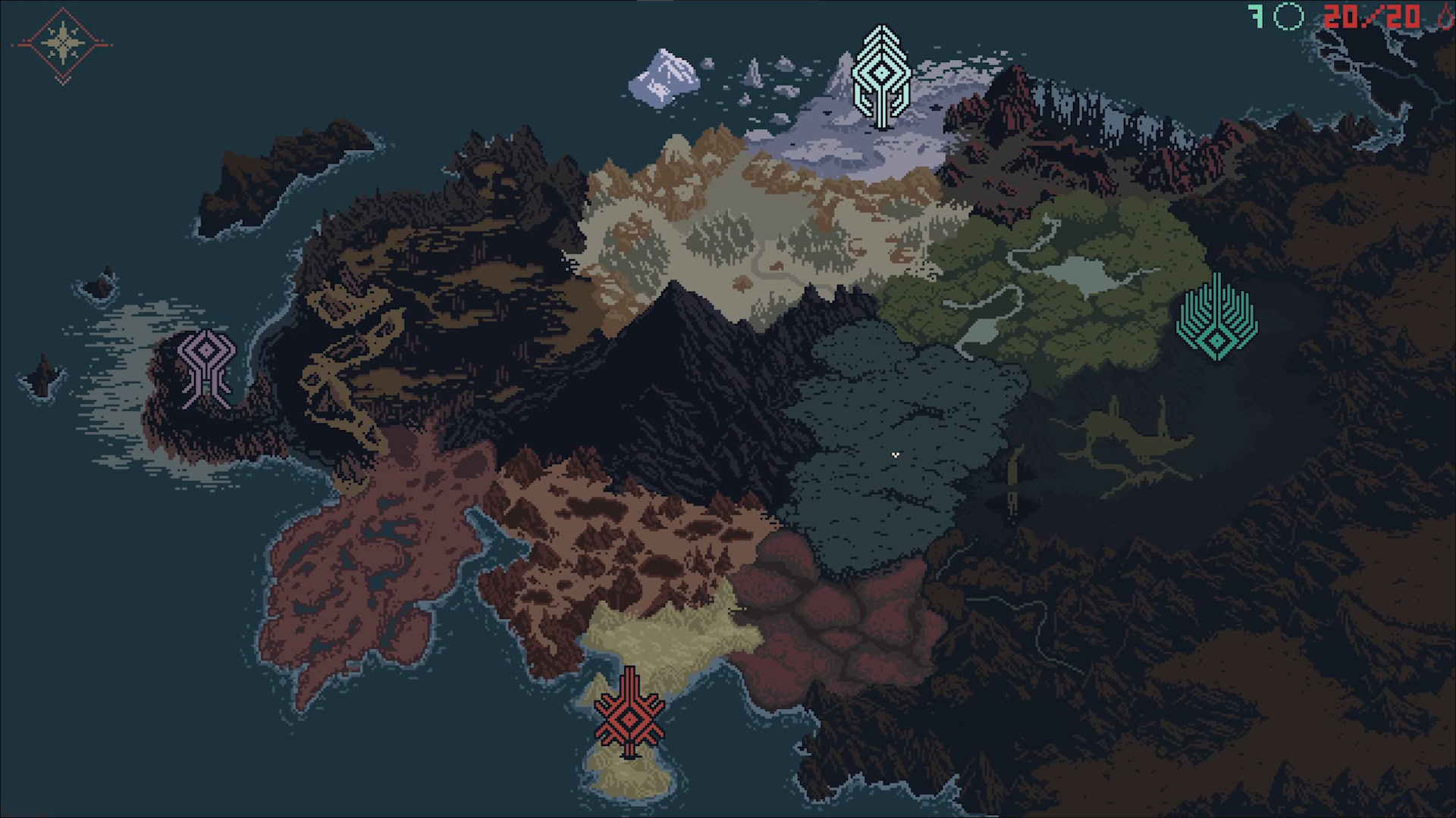 Каждый регион поделён на более маленькие участки, которые можно изучать в свободном порядке.

Источник: видеоигра Death Howl