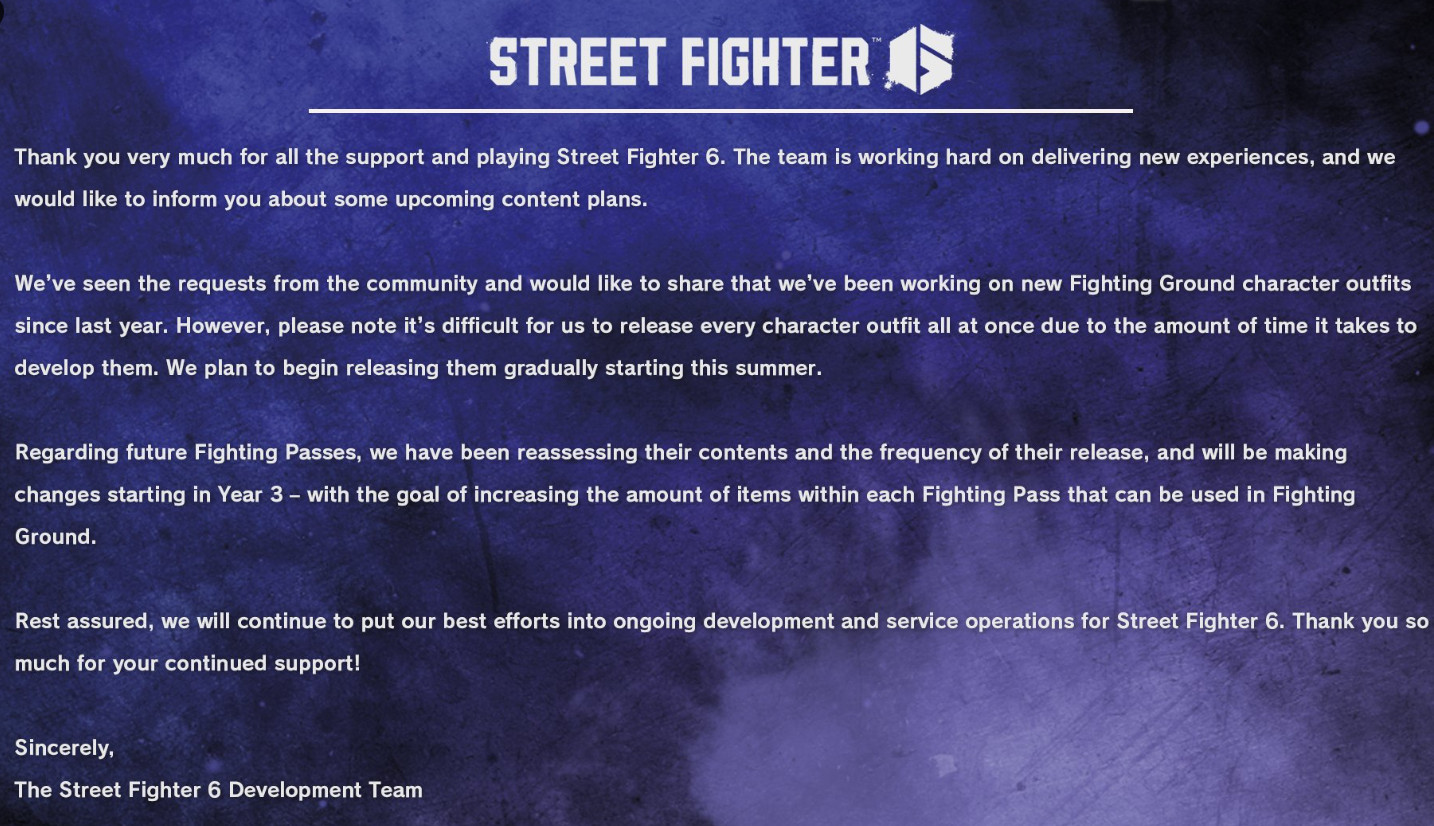 Авторы файтинга Street Fighter 6 раскрыли планы по изменению сезонных пропусков - изображение 1 Авторы файтинга Street Fighter 6 раскрыли планы по изменению сезонных пропусков - фото 1