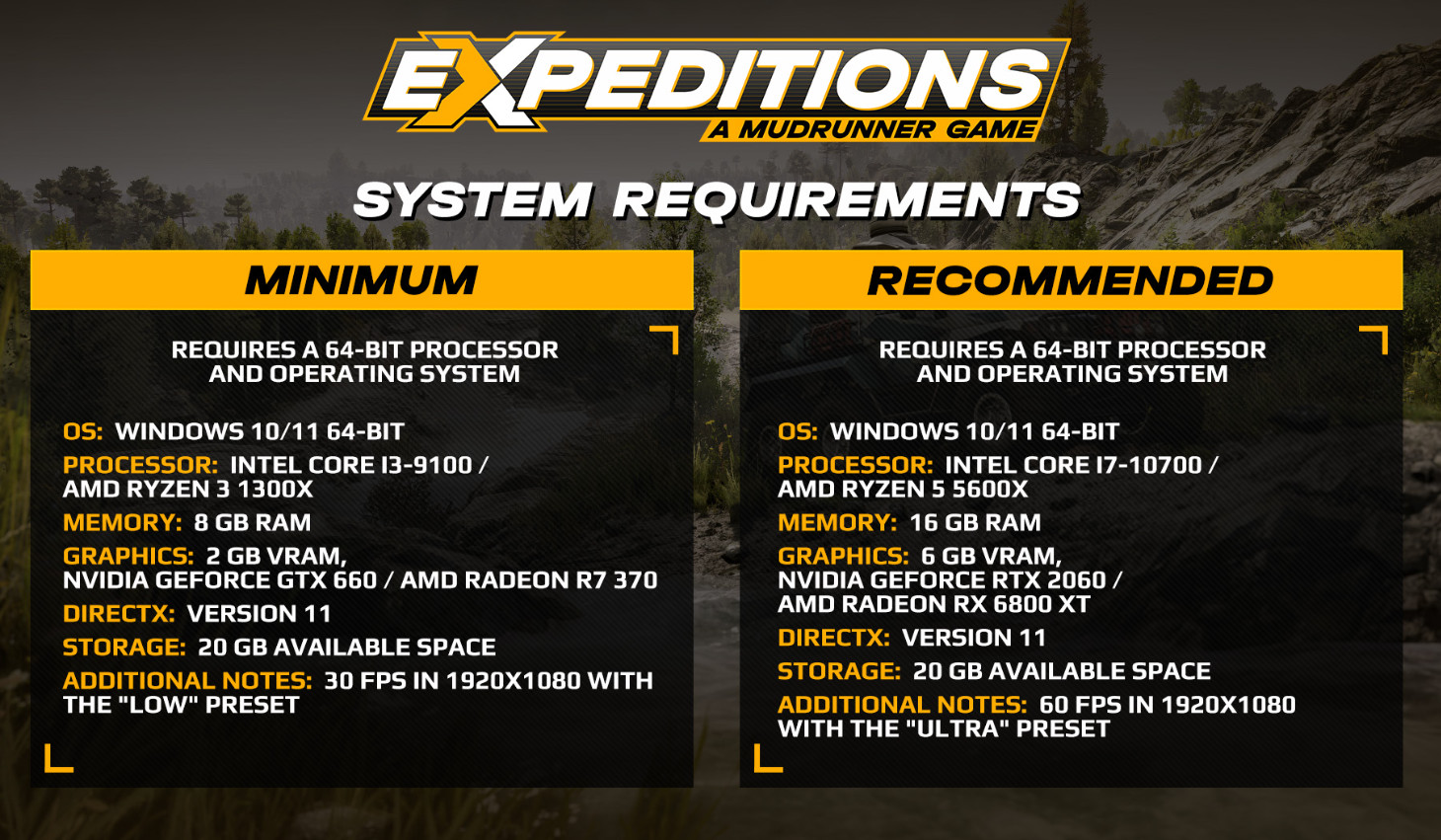 Expeditions A MudRunner Game получила трейлер разных изданий и пропуска с сезонами - изображение 1 Expeditions A MudRunner Game получила трейлер разных изданий и пропуска с сезонами - фото 1