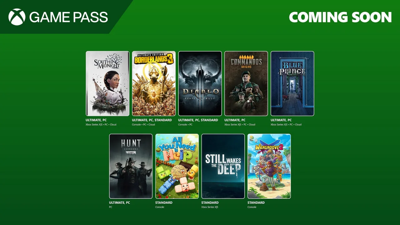 South of Midnight и Borderlands 3 будут добавлены в Game Pass в первой половине апреля.