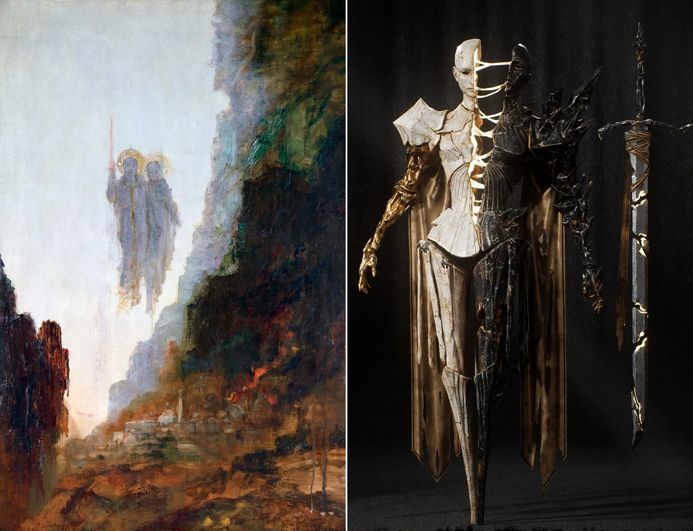 «Ангелы Содома» символиста Гюстава Моро (ок. 1890) // Рендер Светотени из Clair Obscur: Expedition 33