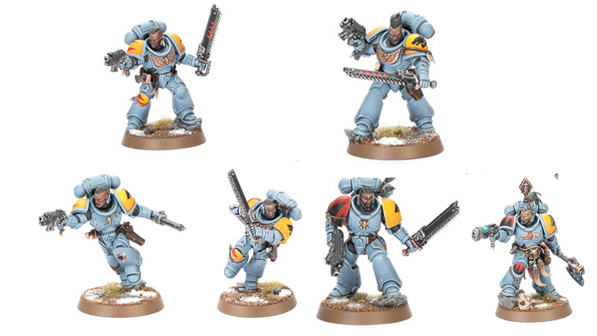 Темнокожие миниатюры 2025-го года.
Источник: Games Workshop
