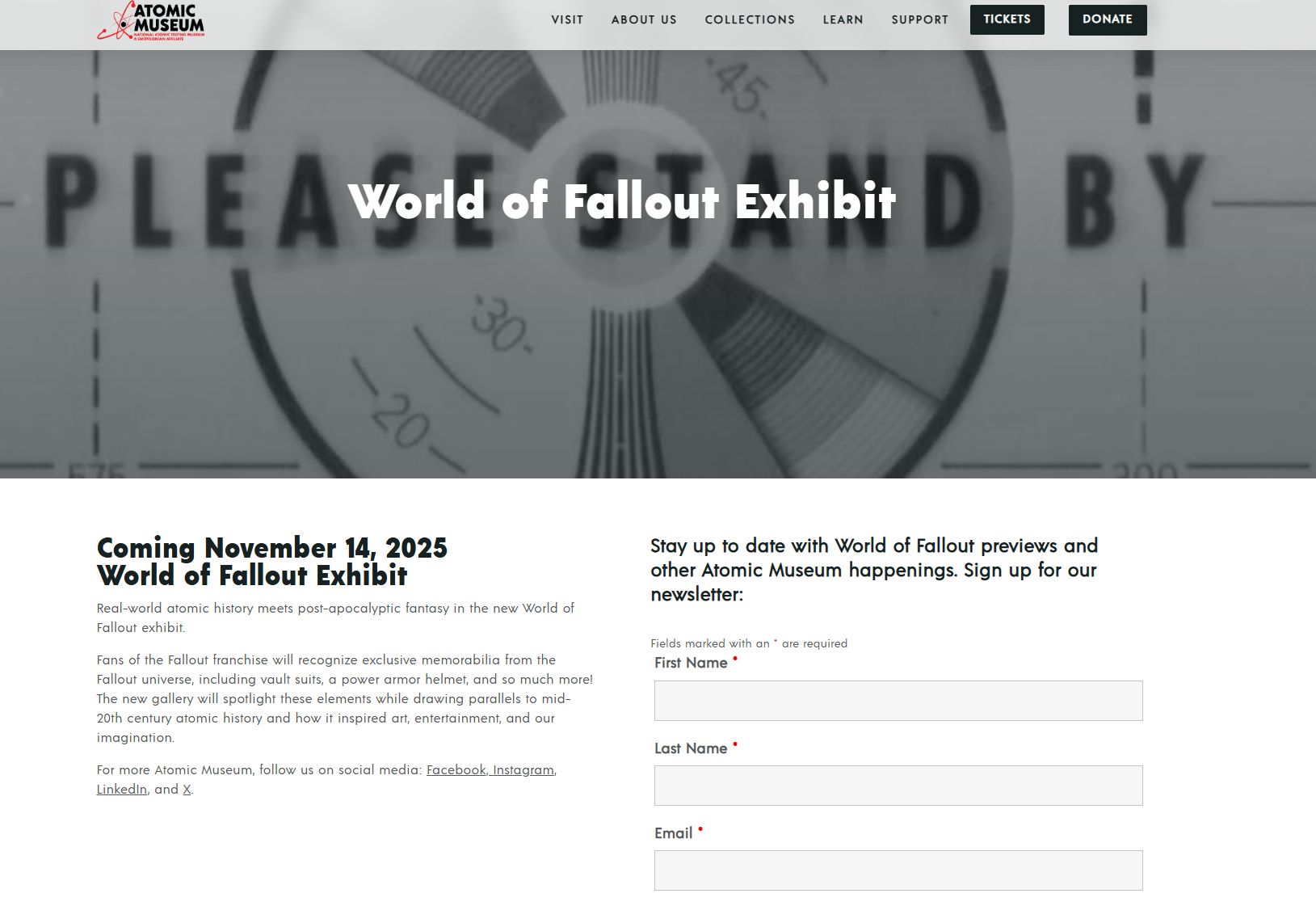 Мир Fallout в музее атомных испытаний