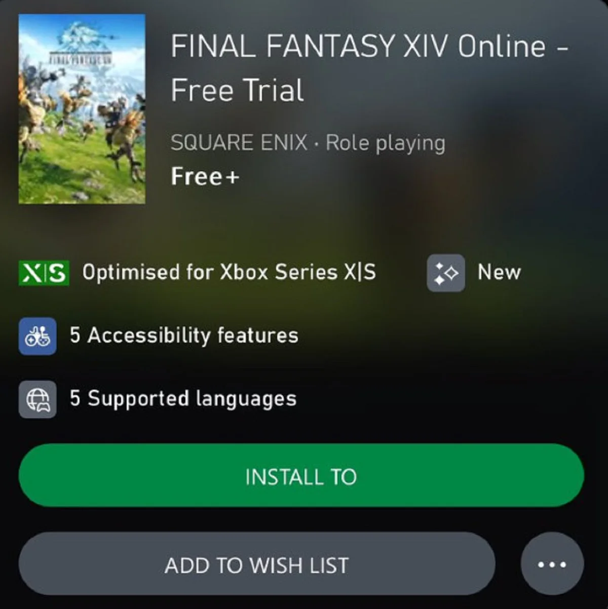 На Xbox Series стартовало бета-тестирование Final Fantasy 14 для новых игроков - фото 1