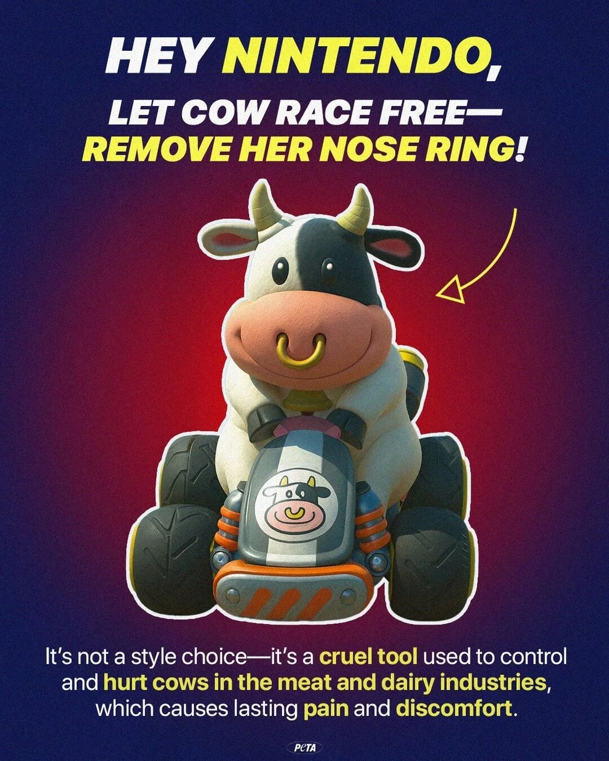 Nintendo и PETA: почему корова из Mario Kart World вызвала споры