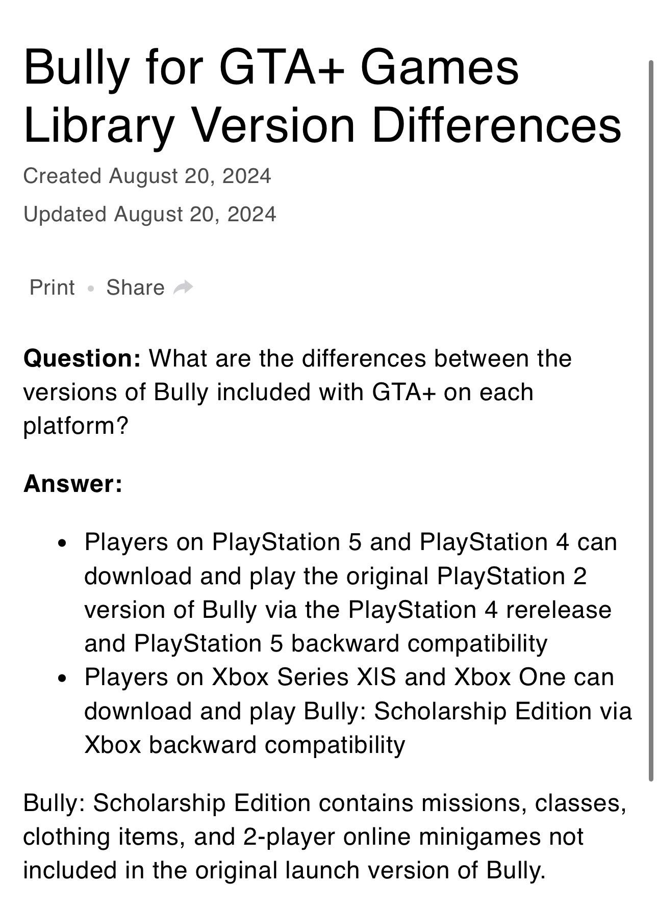 Rockstar не готовит обновлённую версию Bully для консолей - изображение 1 Rockstar не готовит обновлённую версию Bully для консолей - фото 1