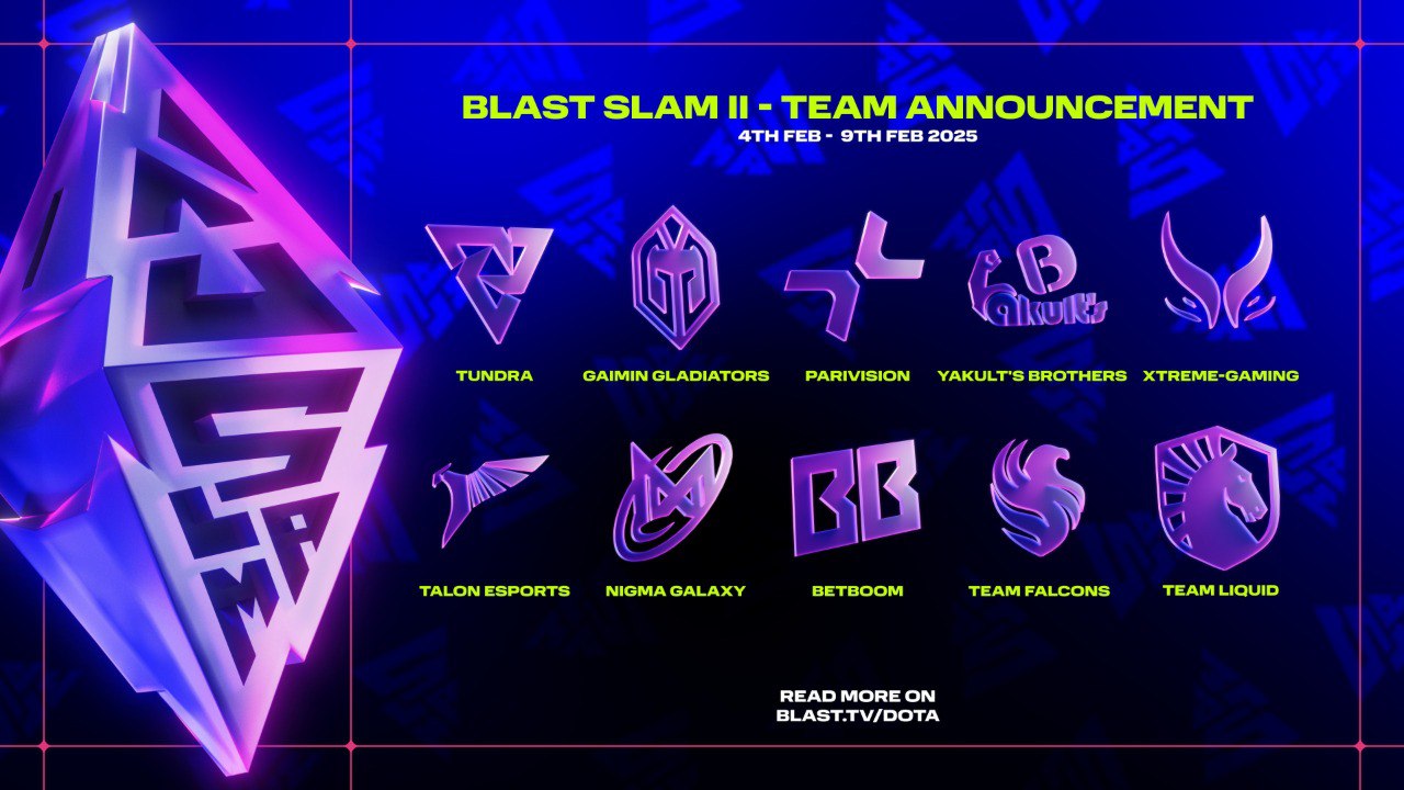 Названы участники турнира BLAST Slam II по Dota 2 - изображение 1 Названы участники турнира BLAST Slam II по Dota 2 - фото 1