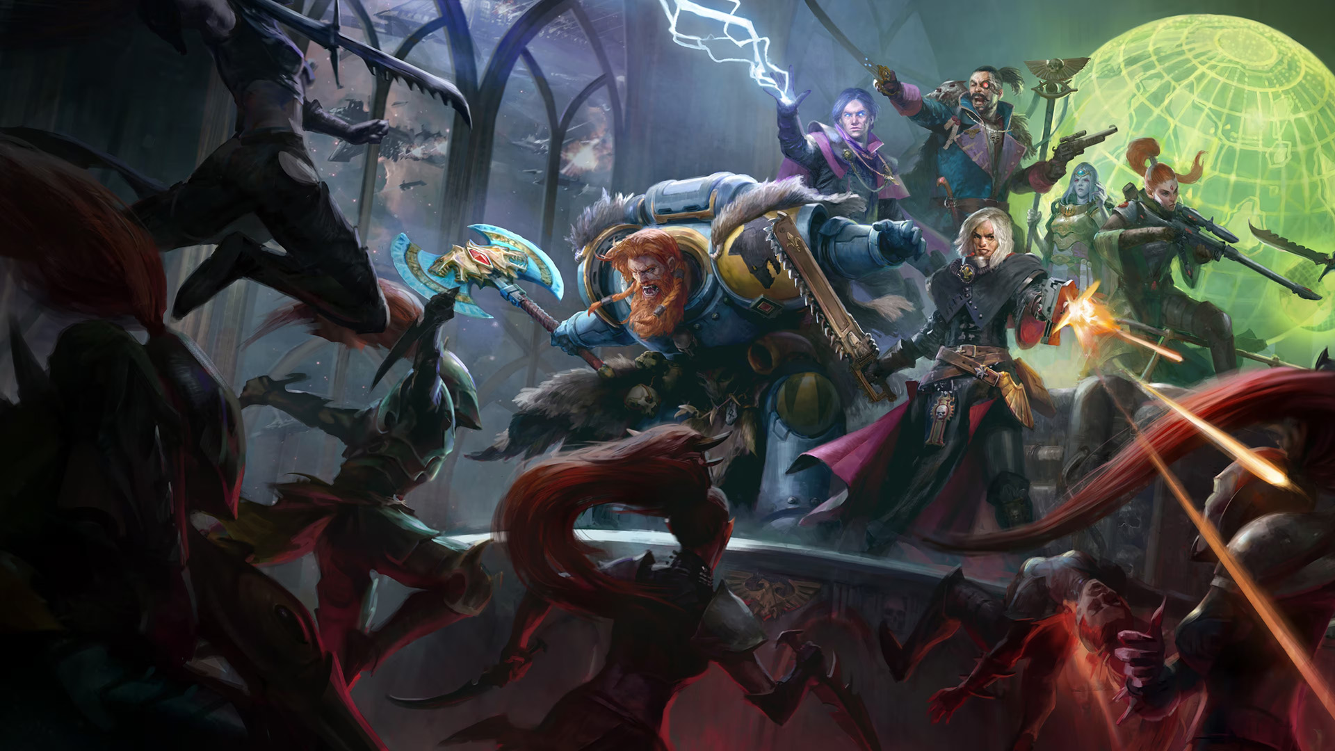 И сам Ульфар гордо рассказывает о ярле Рагнаре!
Источник: обложка игры Warhammer 40,000: Rogue Trader