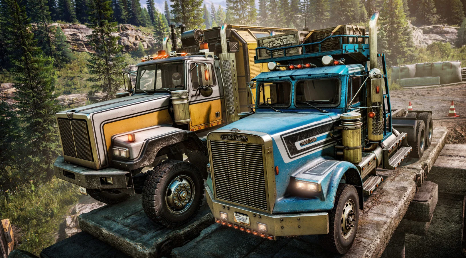  SnowRunner качает новые грузовики: Freightliner и Western Star выходят на бездорожье 