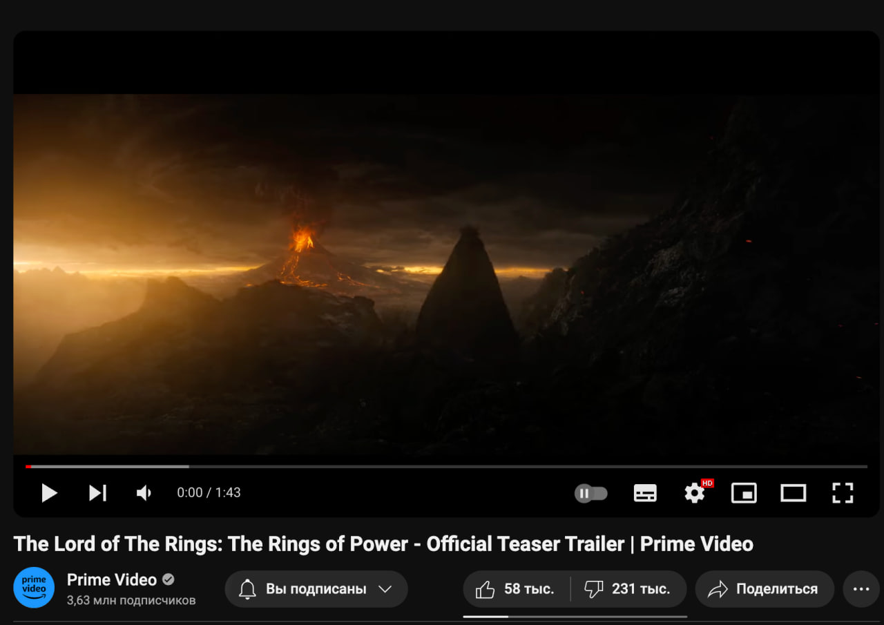 В сети раскритиковали тизер второго сезона «Властелина колец» Amazon - изображение 1 В сети раскритиковали тизер второго сезона «Властелина колец» Amazon - фото 1