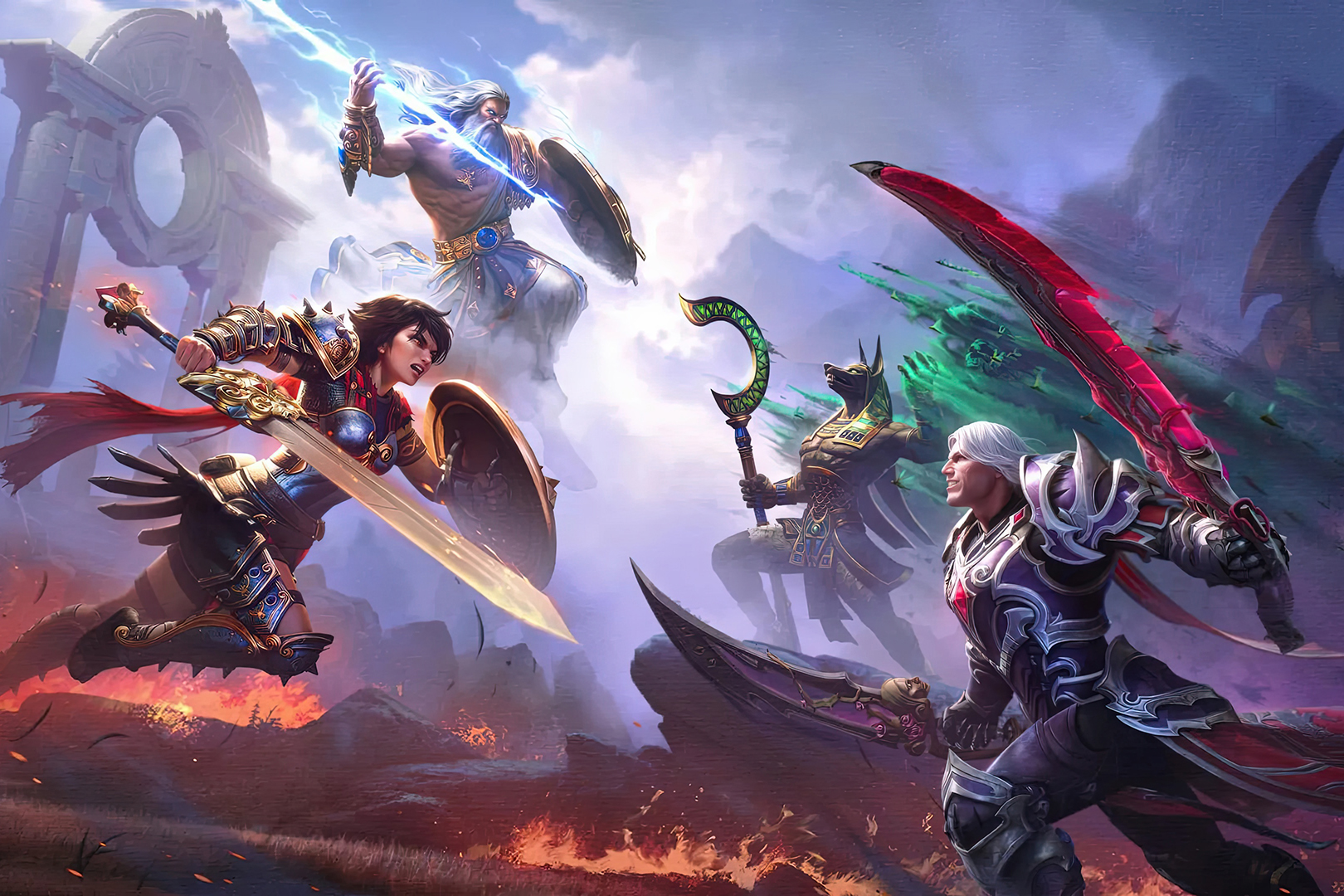 Популярная MOBA от третьего лица.
Источник: видеоигра SMITE 2
