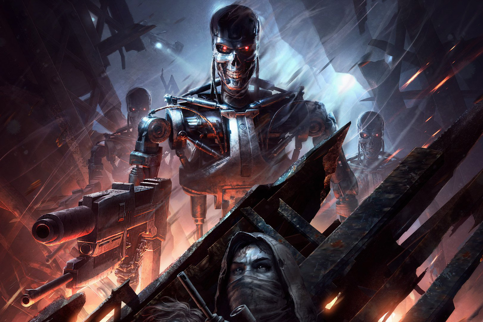 Воссоздать атмосферу оригинальной вступительной сцены из фильмов — дорогого стоит.

Источник: видеоигра Terminator: Resistance