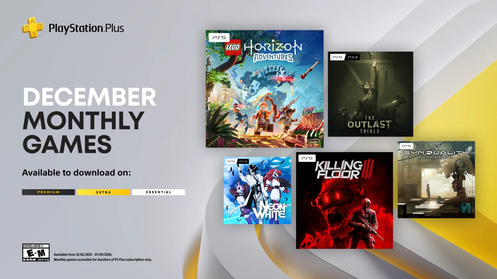 Декабрьские игры для подписчиков PlayStation Plus