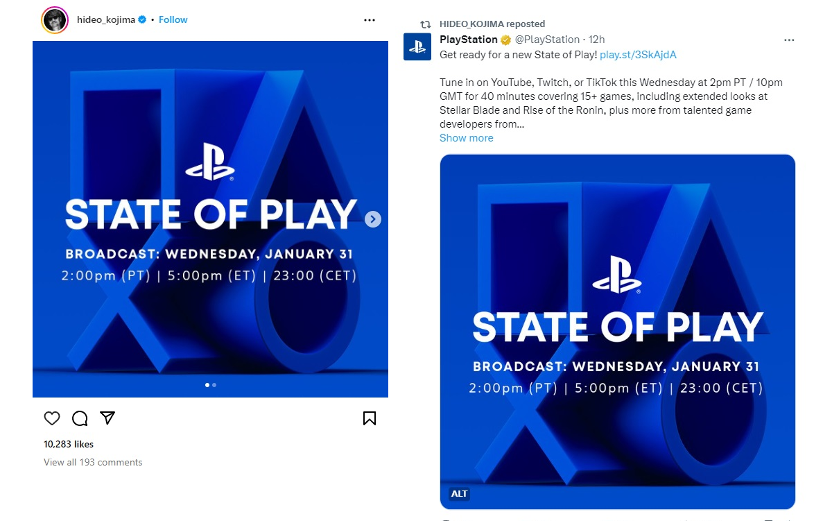 Хидео Кодзима подогрел слухи о Death Stranding 2 на PlayStation State of Play - изображение 1 Хидео Кодзима подогрел слухи о Death Stranding 2 на PlayStation State of Play - фото 1