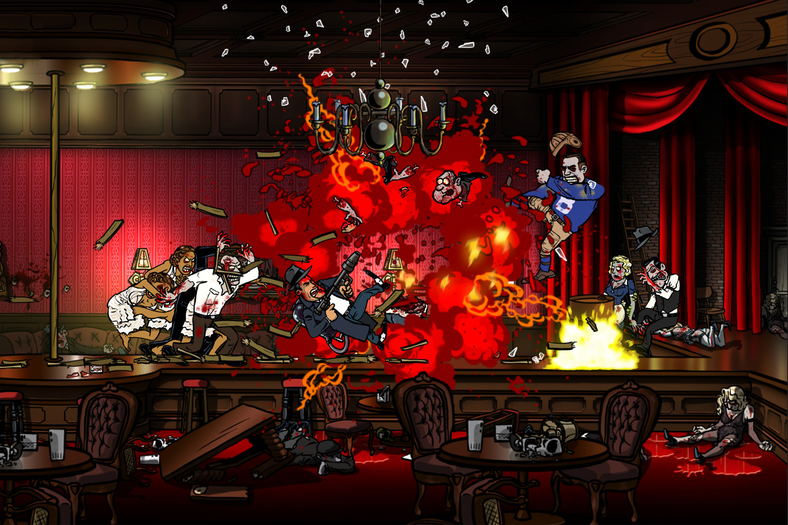Вот что такое замес.

Источник: видеоигра Guns, Gore &amp; Cannoli
