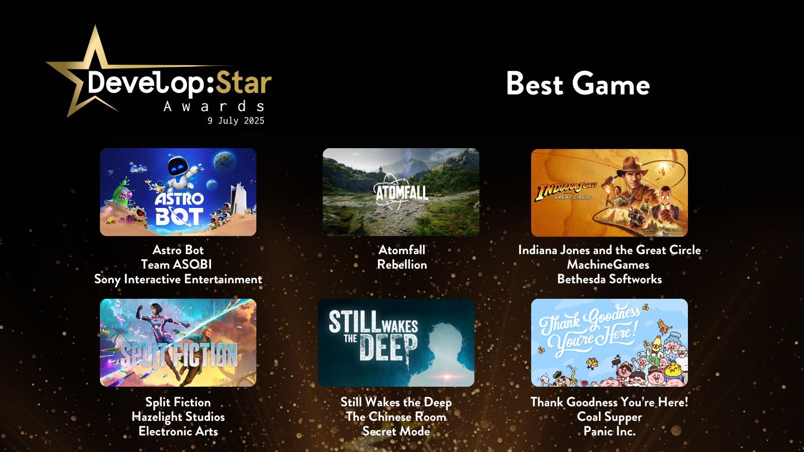 Организаторы премии Develop: Star Awards назвали номинантов и Сэма Лейка - изображение 2 Организаторы премии Develop: Star Awards назвали номинантов и Сэма Лейка - фото 2