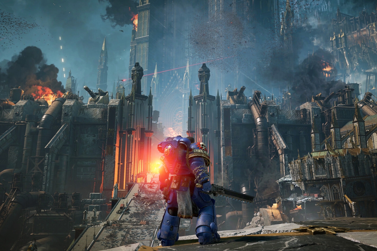 Голову придётся задирать часто

Источник: видеоигра Warhammer 40,000: Space Marine 2