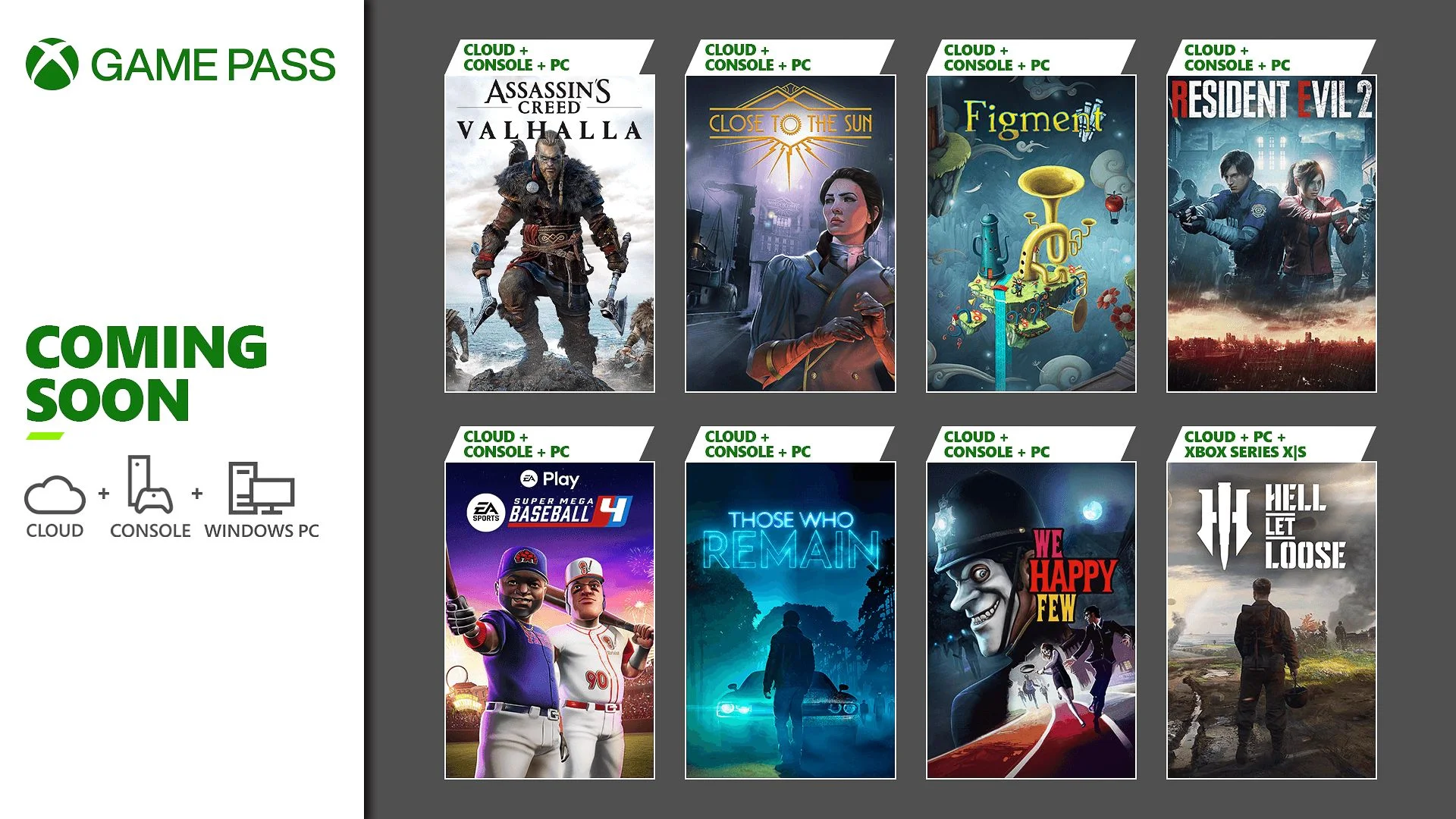В Xbox Game Pass добавят Assassin's Creed Valhalla и Resident Evil 2 - фото 1