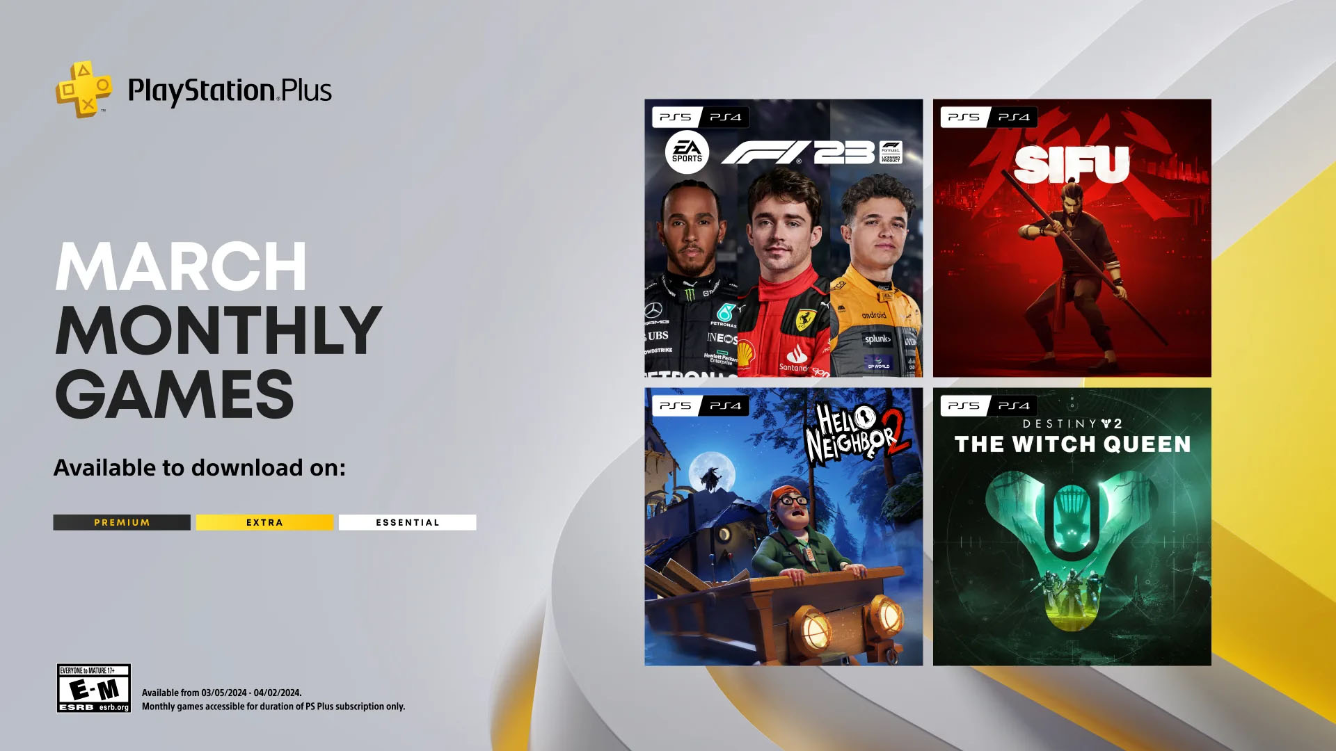 Hello Neighbor 2 вместе с Sifu и F1 23 войдут в подборку игр PS Plus в марте - изображение 1 Hello Neighbor 2 вместе с Sifu и F1 23 войдут в подборку игр PS Plus в марте - фото 1