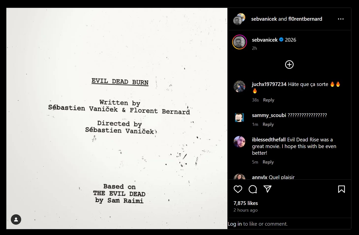 Новая часть «Зловещих мертвецов» получила название Evil Dead Burn и релиз в 2026 году - изображение 1 Новая часть «Зловещих мертвецов» получила название Evil Dead Burn и релиз в 2026 году - фото 1