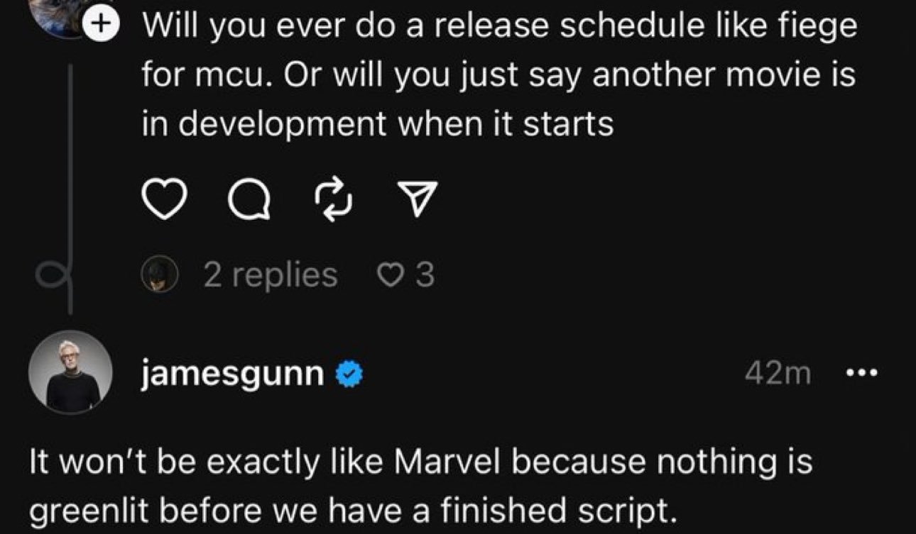 Джеймс Ганн назвал главное отличие киновселенной DC от Marvel - изображение 1 Джеймс Ганн назвал главное отличие киновселенной DC от Marvel - фото 1