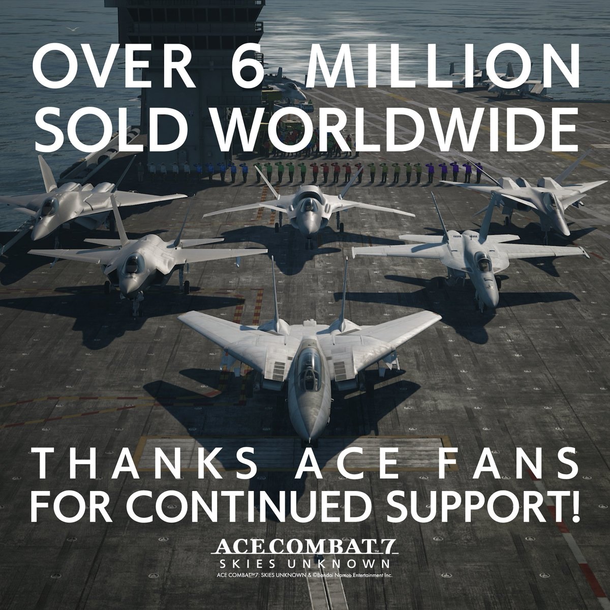 Тираж аркадного авиасимулятора Ace Combat 7: Skies Unknown превысил 6 млн копий - фото 1