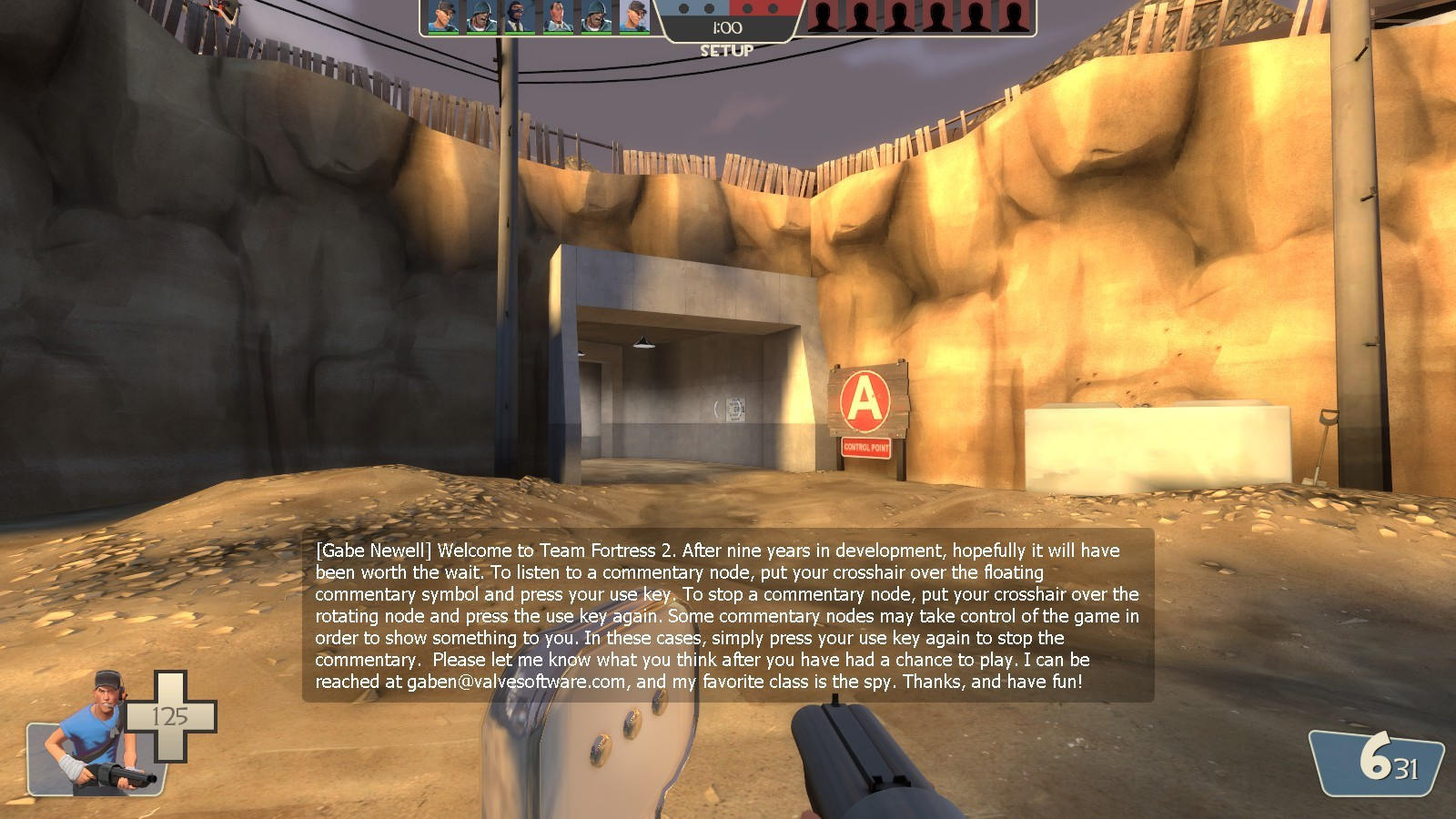 В комментариях разработчиков Гейб Ньюэлл выразил надежду, что игра  окажется стоящей ожидания. Это мгновенно стало мемом, ведь слова wait  (ожидание) и weight (вес) звучат одинаково

Источник: видеоигра Team Fortress 2