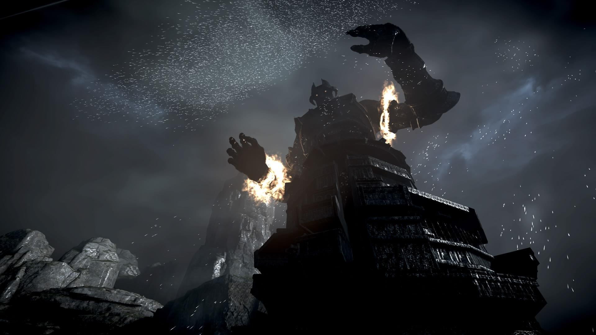 Не самый сложный, но, несомненно, самый впечатляющий босс

Источник: видеоигра Shadow of the Colossus