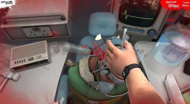 По локти в крови! Со скальпелем наперевес! Surgeon Simulator 2013 - изображение 3 По локти в крови! Со скальпелем наперевес! Surgeon Simulator 2013 - фото 3