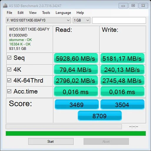 Терабайт, приди! Обзор SSD WD Blue SN550 и Black SN850 на PCIe 3.0 и 4.0 - фото 7