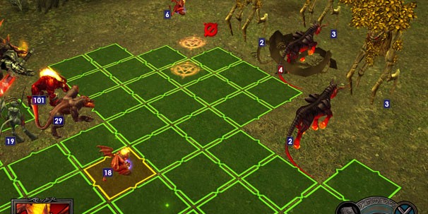 А еще Heroes V заменила гексагональные поля прямоугольными. Придумка сомнительная, но в Heroes VI от нее так и не отказались.