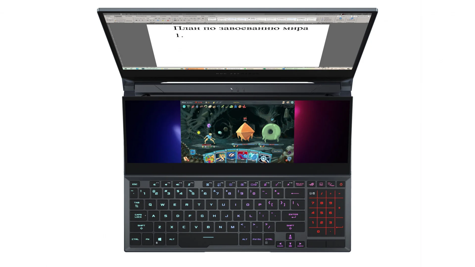 Зачем ноутбуку два дисплея? ASUS ROG Zephyrus DUO 15 GX550 - фото 3