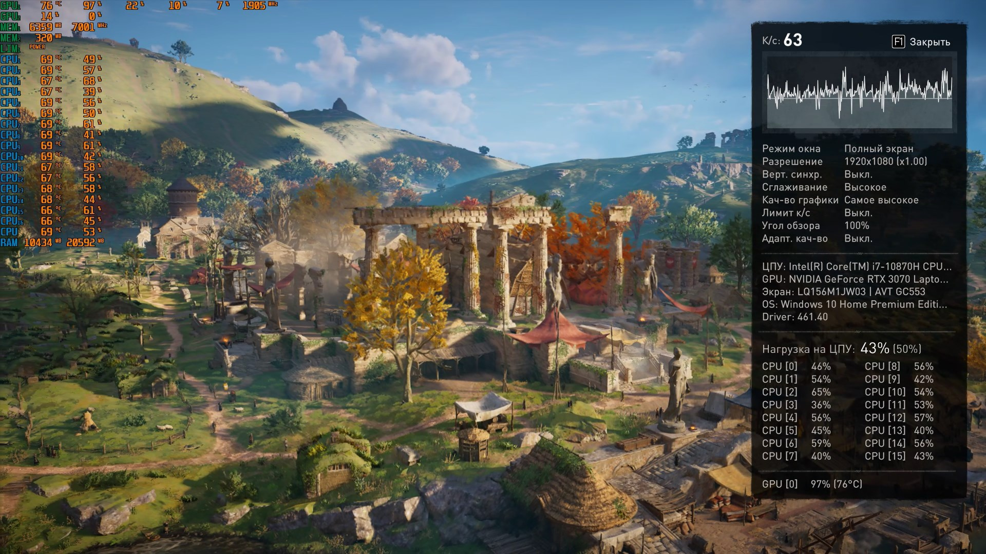 RTX 3070 в ноутбуке — о чём молчит NVIDIA. Обзор MSI GE66 Raider 10U - изображение 12 RTX 3070 в ноутбуке — о чём молчит NVIDIA. Обзор MSI GE66 Raider 10U - фото 12