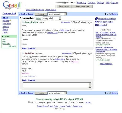 Gmail. Революционный почтовый сервер от Google - фото 2