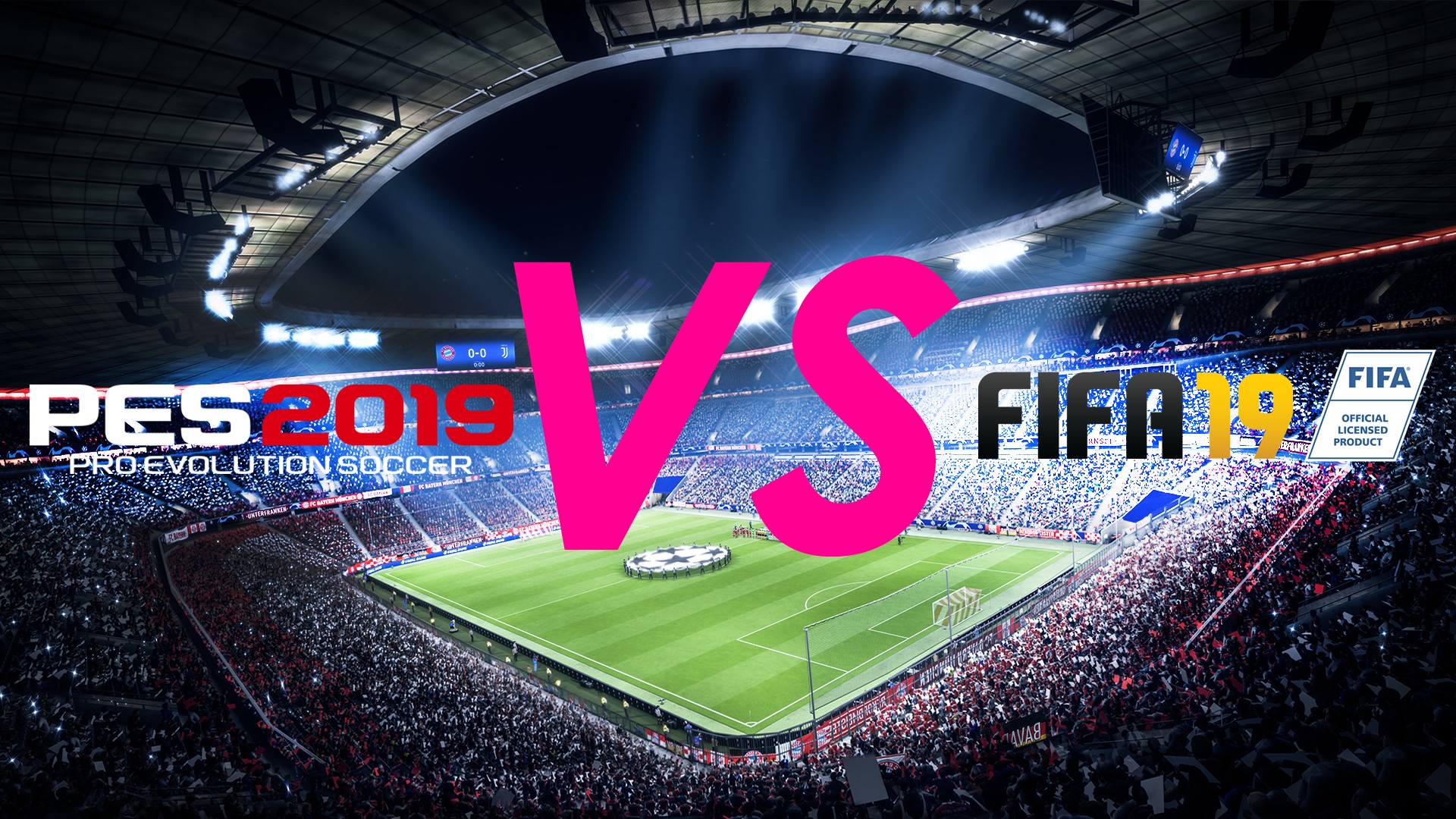 FIFA 19 vs. Pro Evolution Soccer 2019. На чьём стадионе газон зеленей?