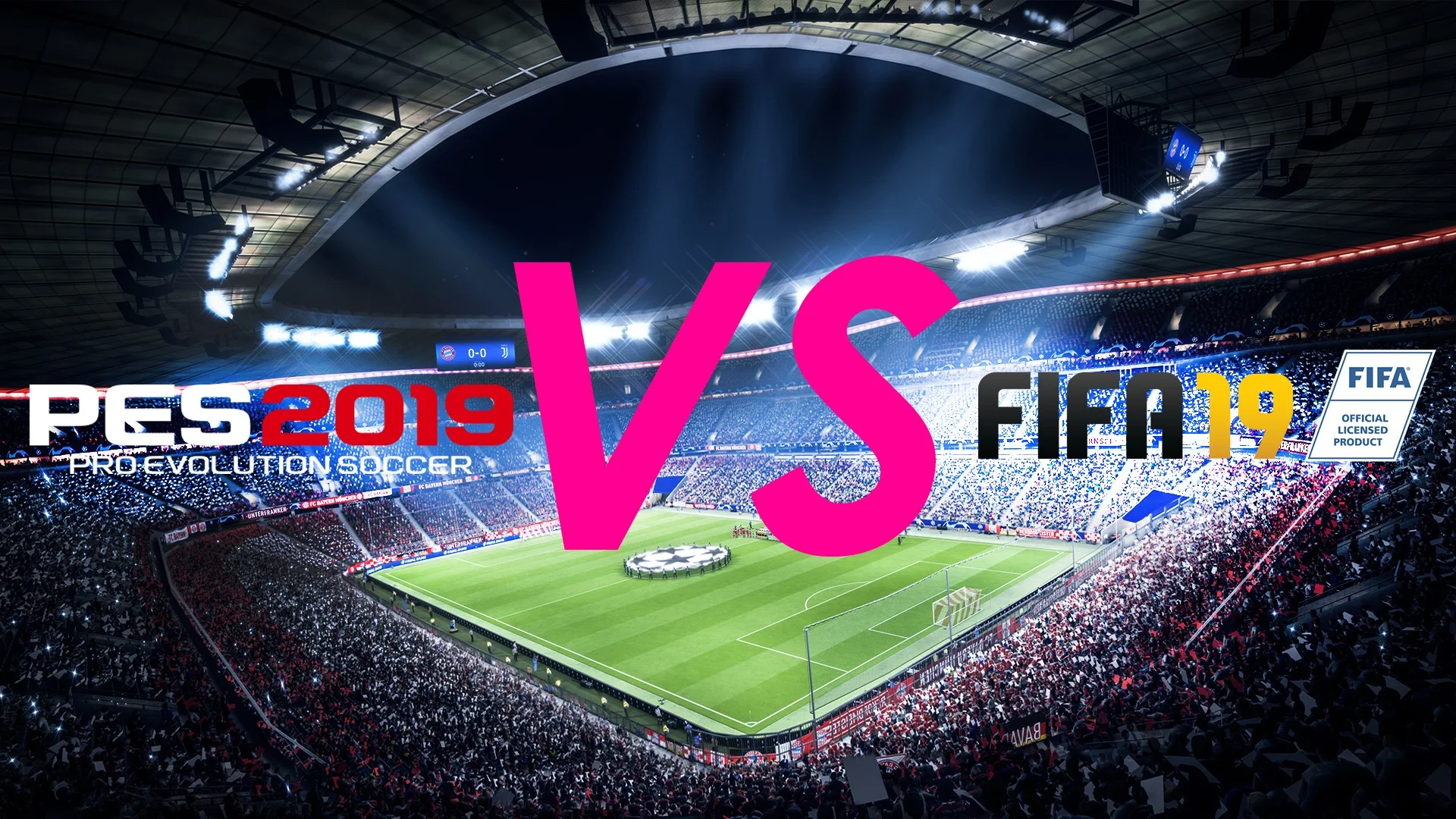 FIFA 19 vs. Pro Evolution Soccer 2019. На чьём стадионе газон зеленей? - изображение обложка