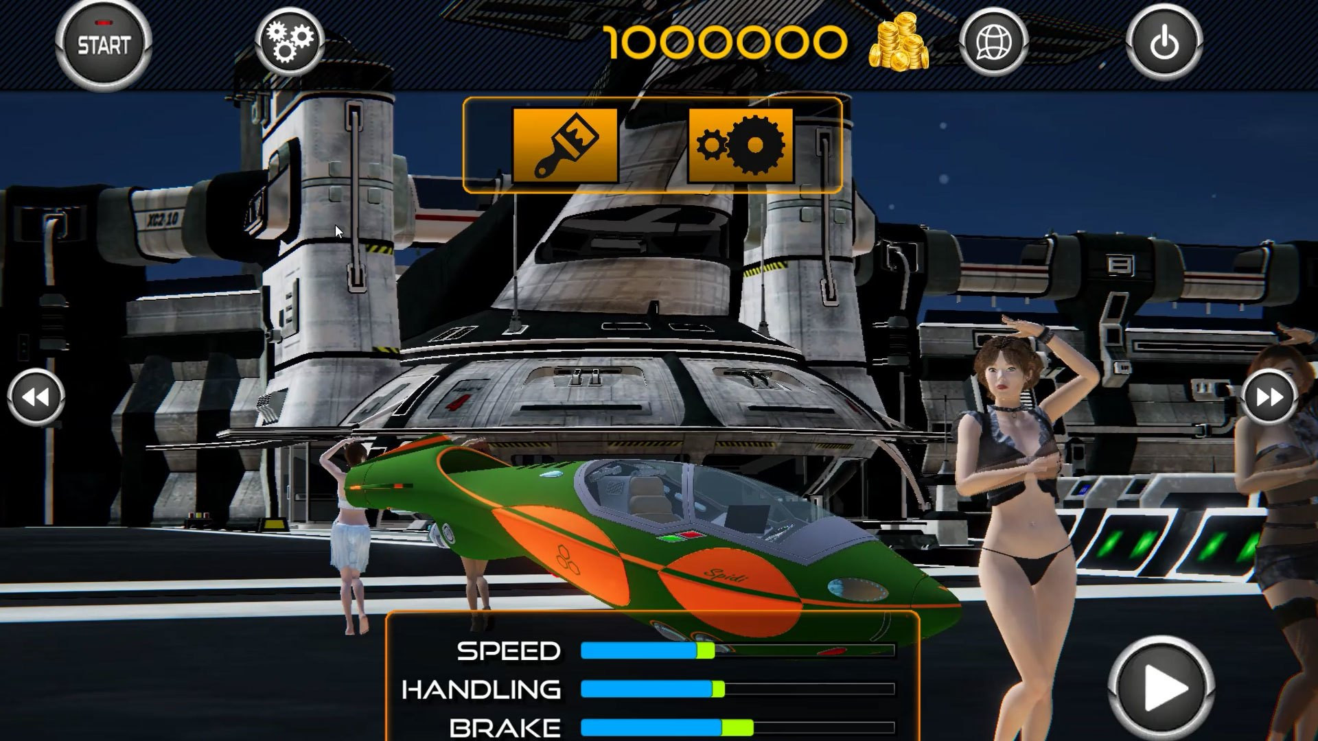 Sci-fi sexy racer - кадр 1