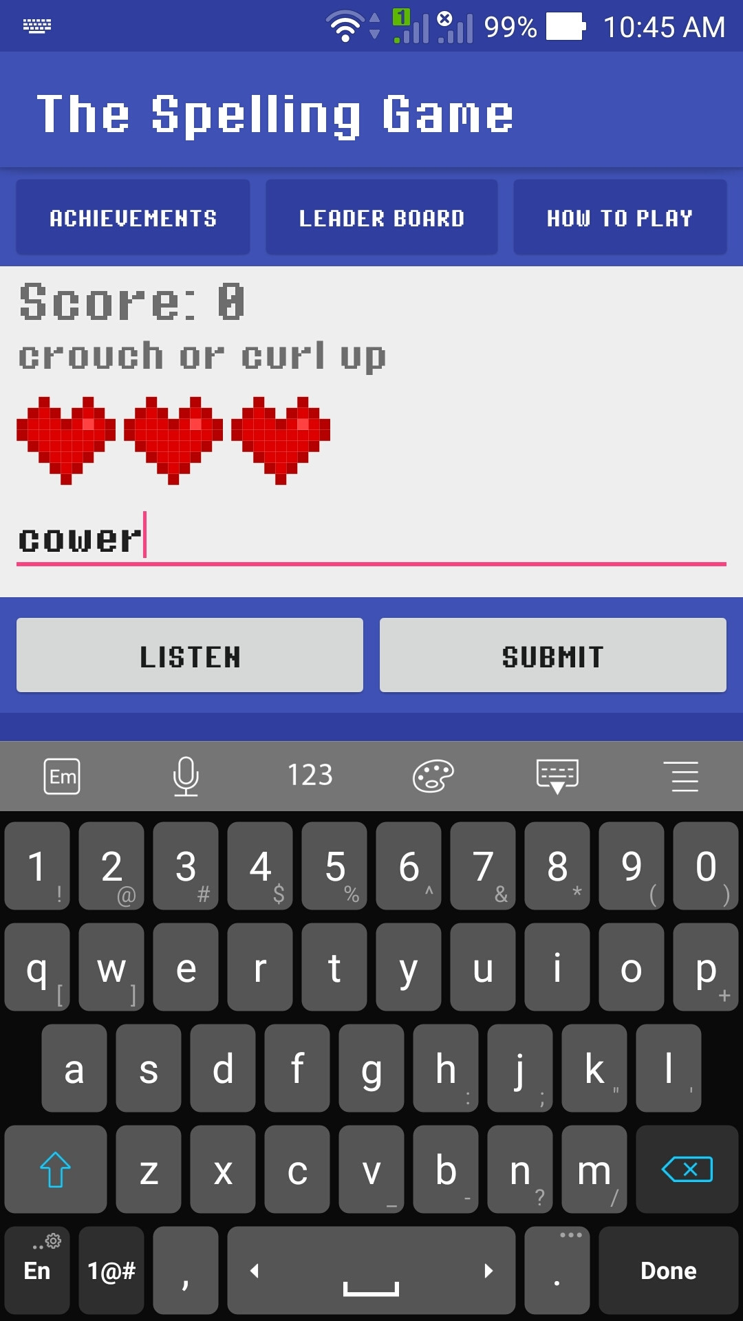 The Spelling Game (itch) - кадр 1
