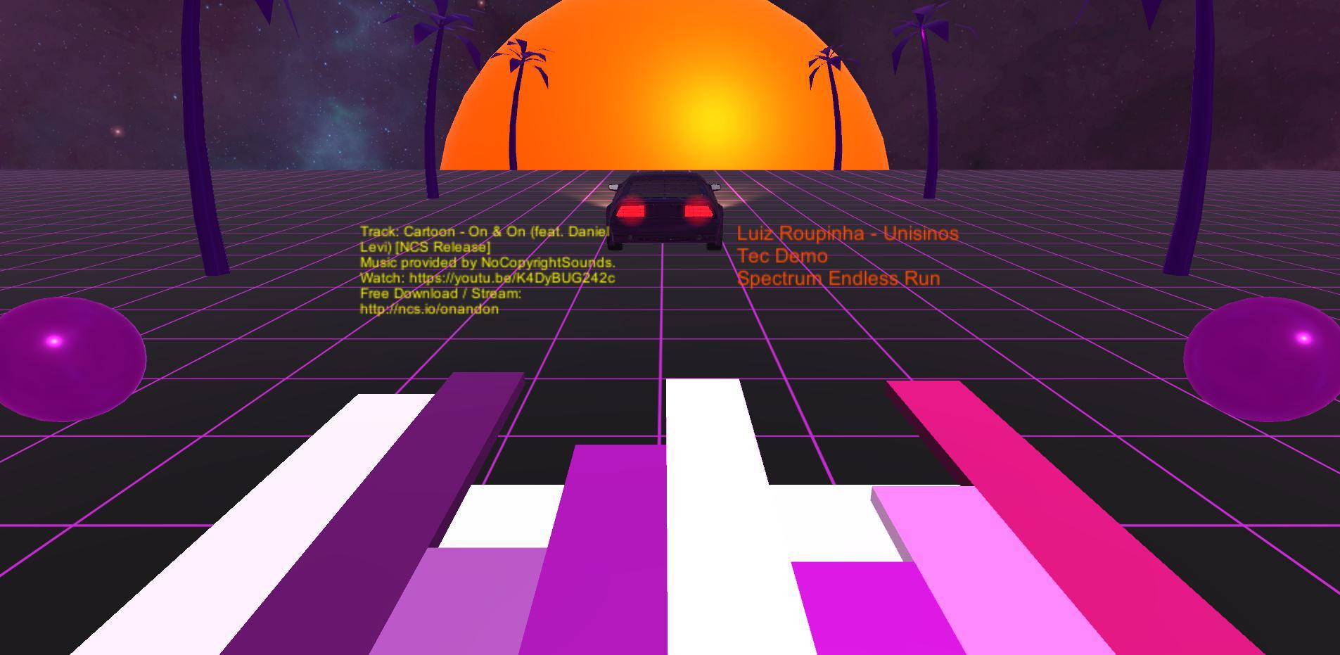 Demo Tec: Spectrum Endless Run (itch) - кадр 1