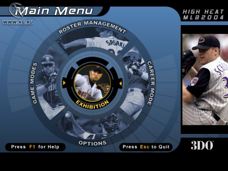 High Heat Major League Baseball 2004 - кадр 1